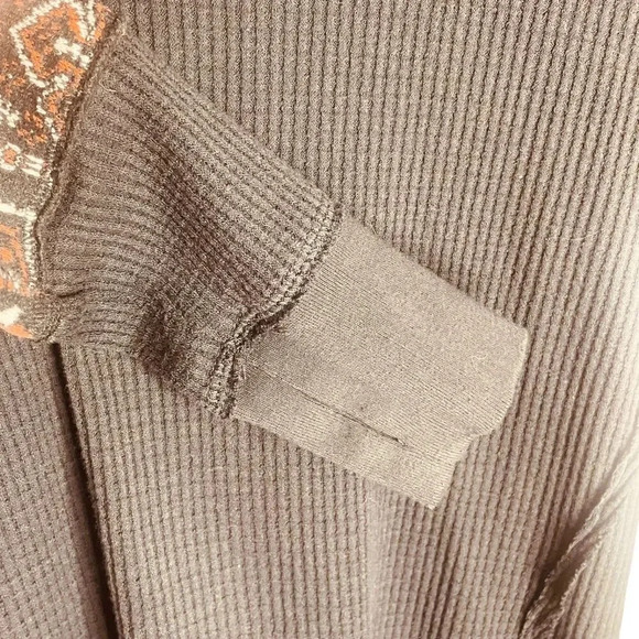 Free People Nikki Layering Bandana Patchwork Sweater Top - Picture 7 of 13